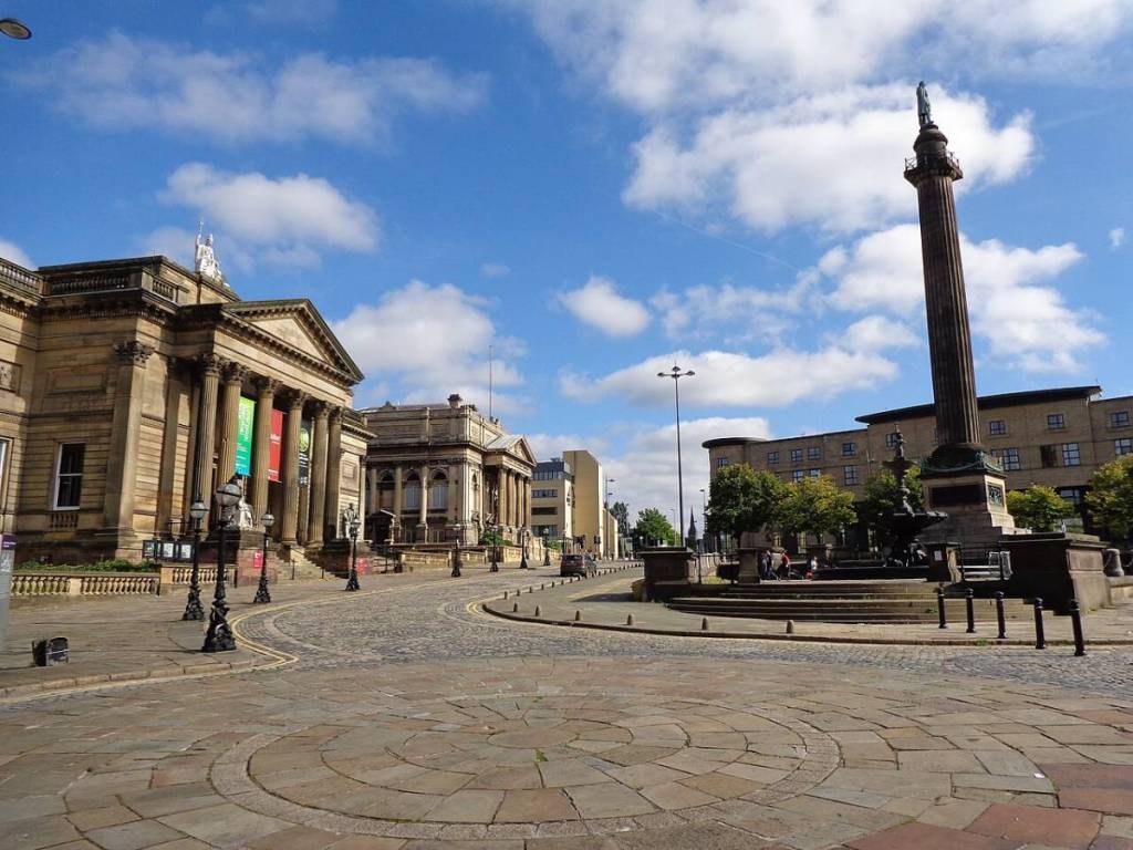 The large square in front of Walker Art Gallery