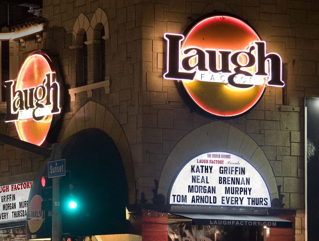 Exterior of Laugh Factory