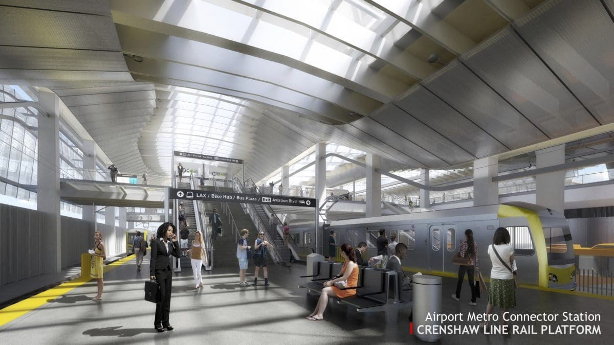 New Renderings Of The LAX Airport Metro Connector Station Have Been