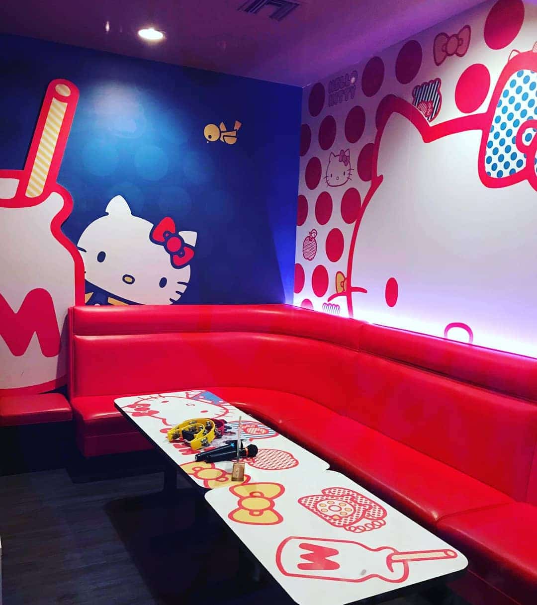 Hello Kitty Is Taking Over A Karaoke Lounge In Alhambra And It's Super