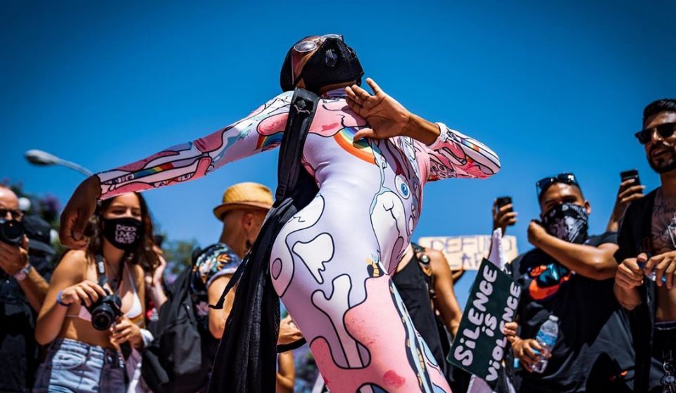 Here’s A Look At The ‘All Black Lives Matter’ March In Hollywood And WeHo