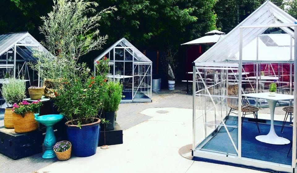 This L.A. Cafe Has Made Cute Greenhouses So Diners Can Enjoy Socially-Distanced Meals