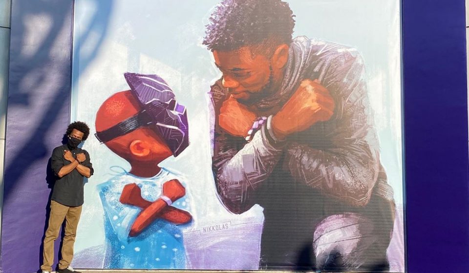 A Beautiful Chadwick Boseman Tribute Mural Has Just Been Unveiled At Disneyland