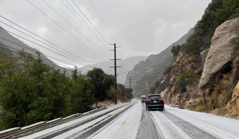 Rare Snowfall In Malibu Brought Traffic To A Halt And Here’s Footage To Prove It