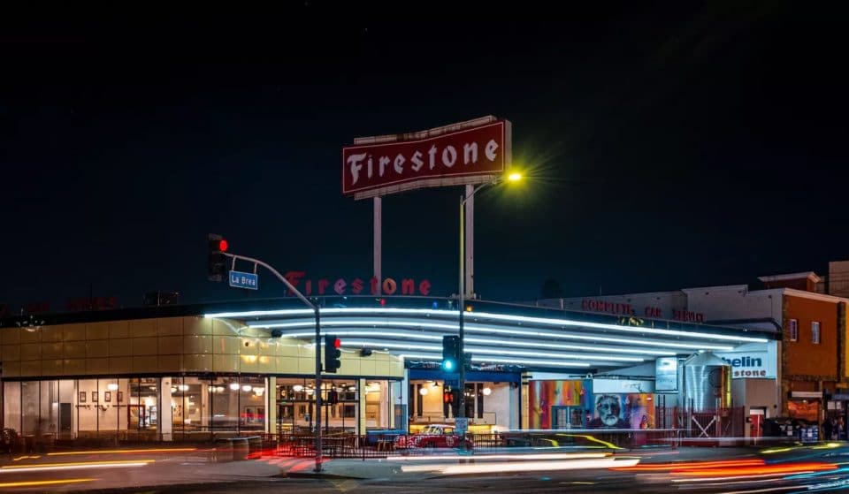 The Historic Firestone Tire Building Has Reopened With Tacos And Craft Beer