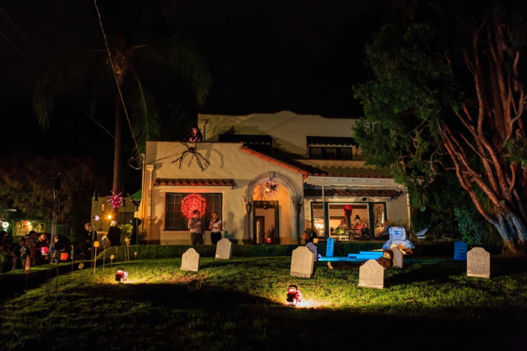 Halloween-Dekorationen in Burbank