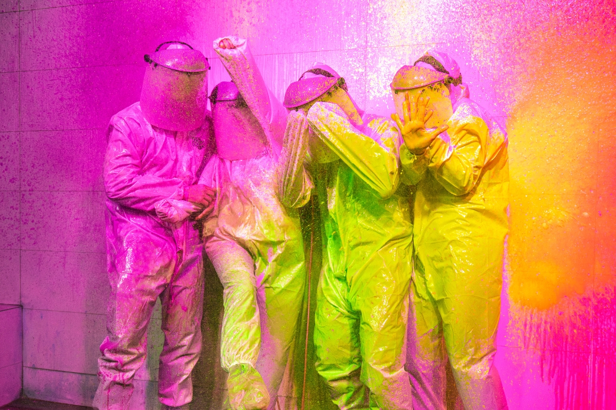 Friends complete challenges at Glow or Go