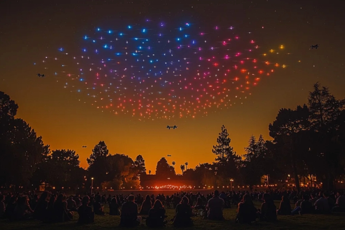 DroneArt Show Combines Classical Music With A Light Show