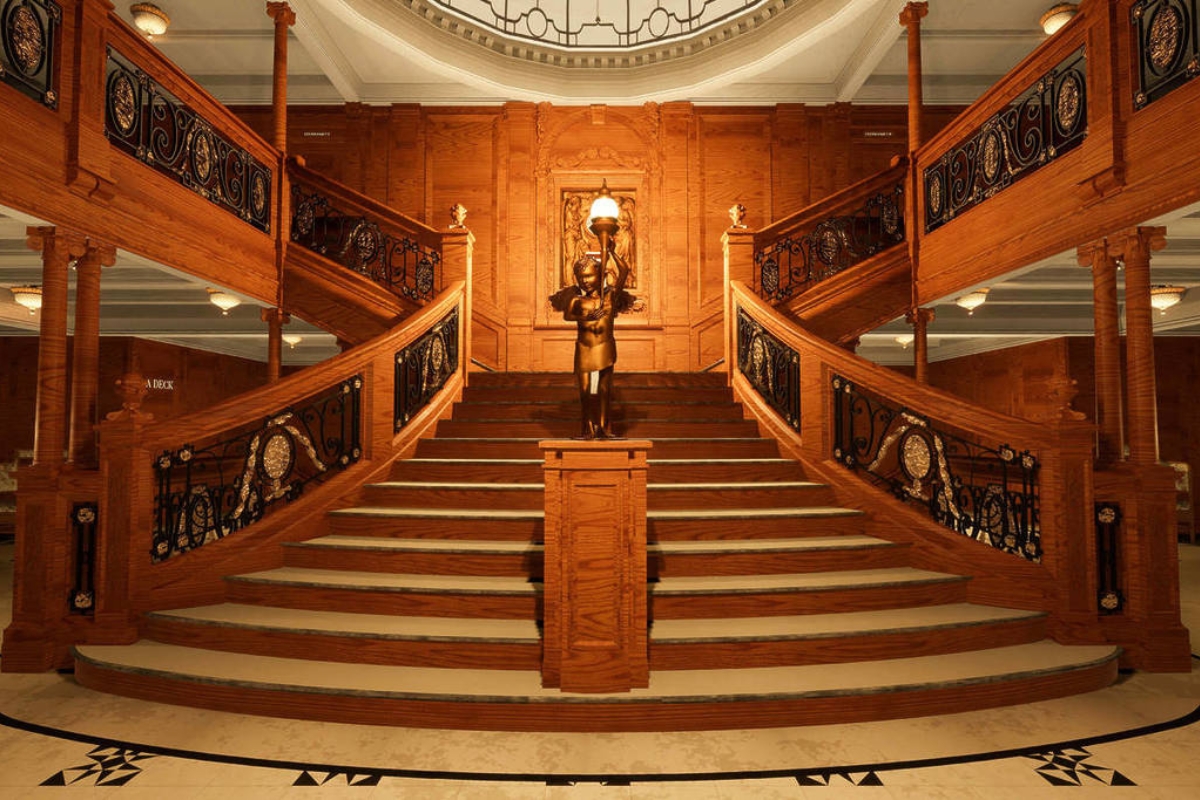 Mockups of the virtual Titanic: A Voyage Through Time experience