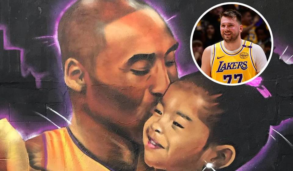 Luka Doncic dona 5.000 dólares para restaurar el icónico mural de Kobe y Gigi Bryant