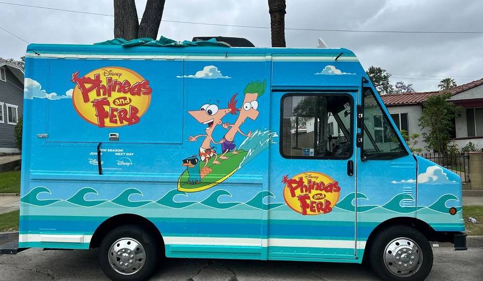 Disney&#8217;s &#8216;Phineas and Ferb&#8217; Ice Cream Truck Is Touring Across Los Angeles Right Now