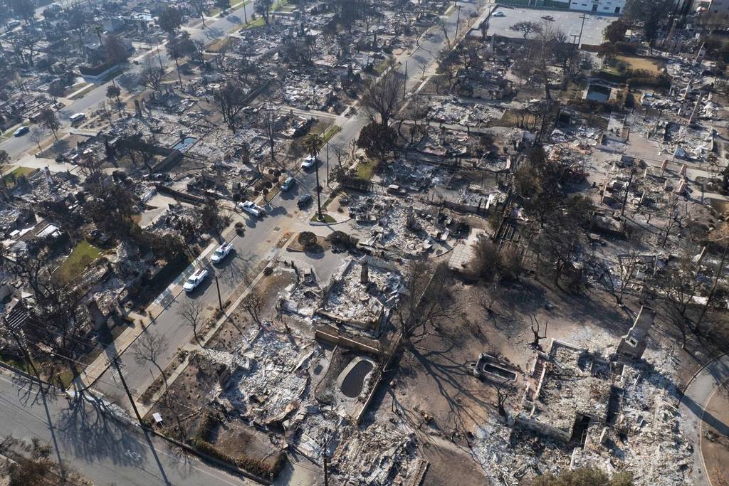 Palisades fire zone