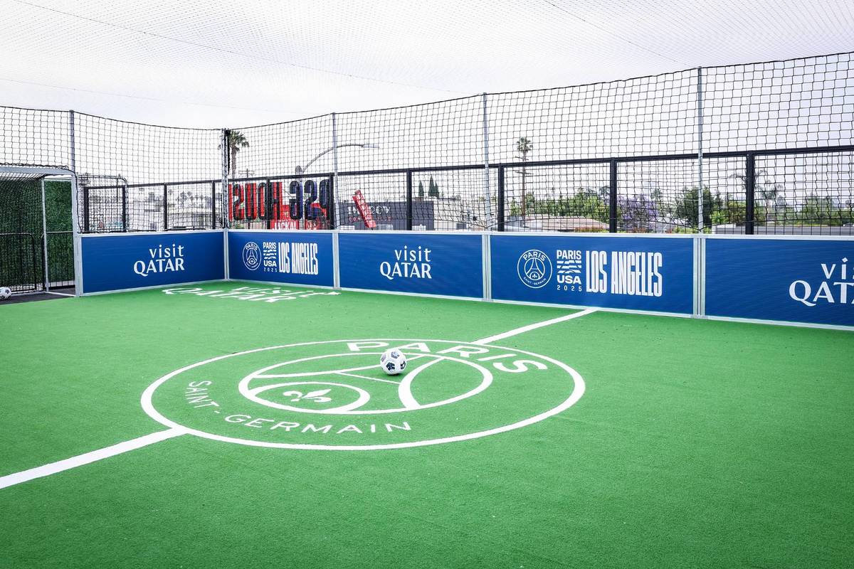 PSG House rooftop soccer field