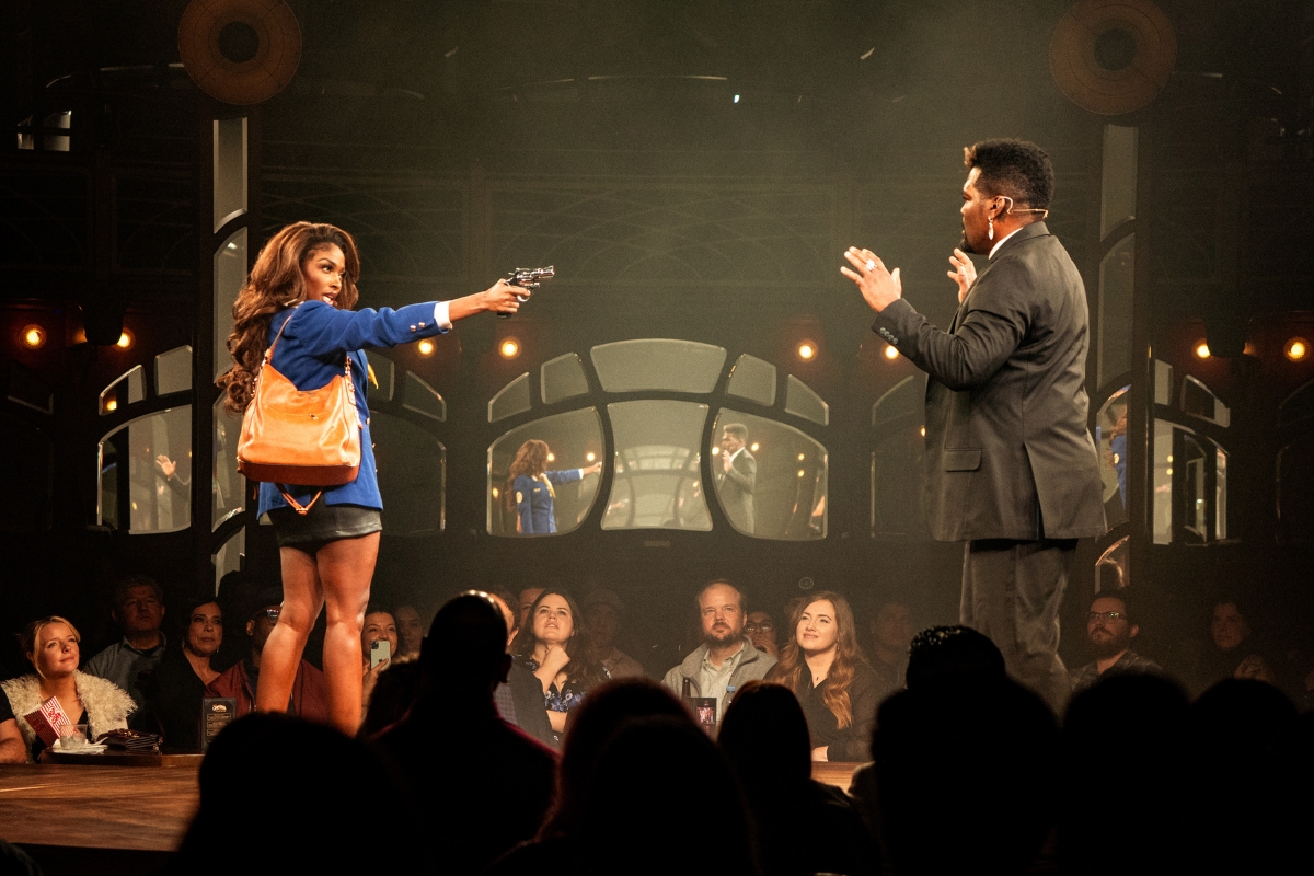 Actors onstage at Tarantino Live