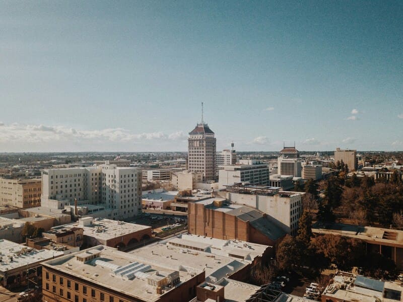 Fresno, California skyline