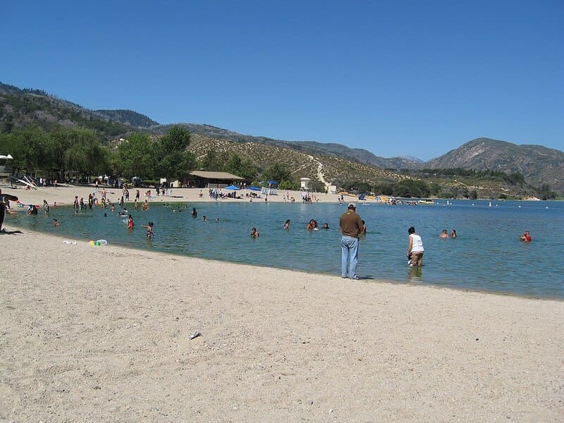 Swim beach at Silverwood Lake