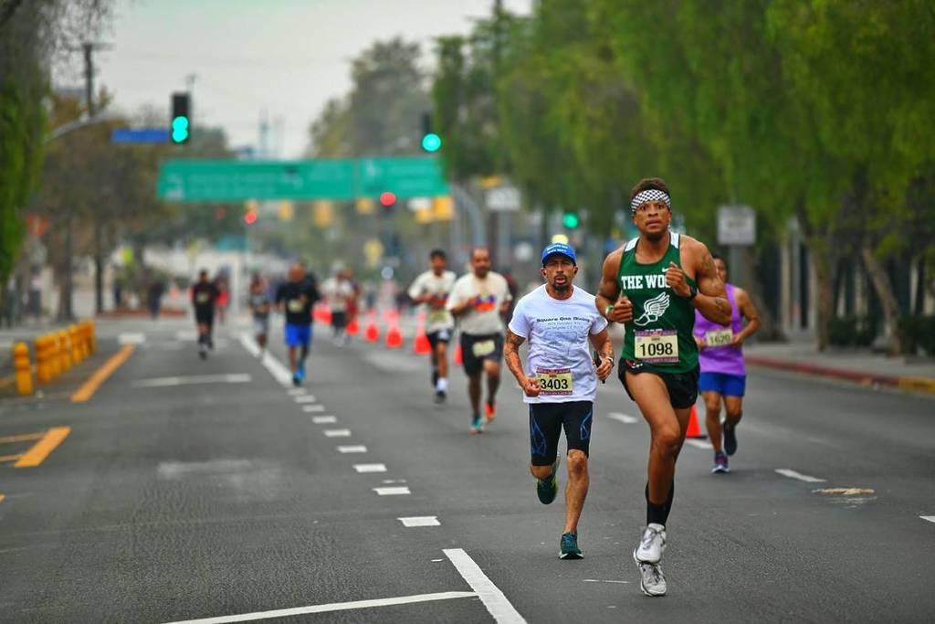 Les coureurs à Los Angeles