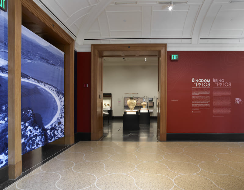 Kingdom of Pylos exhibition installation.