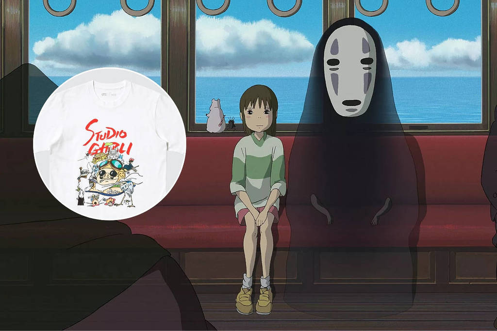 Standbild aus Spirited Away, Shirt-Bild mit freundlicher Genehmigung von Uniqlo x Studio Ghibli