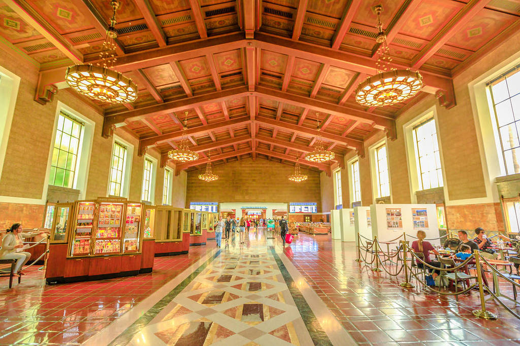 Interior of Union Station in Los Angeles