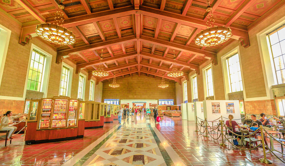 Als größtes Passagierterminal im Westen der USA ist der opulente Bahnhof von L.A. ein verstecktes Juwel