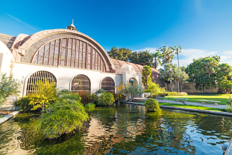 Balboa Park lake in San Diego, CA.