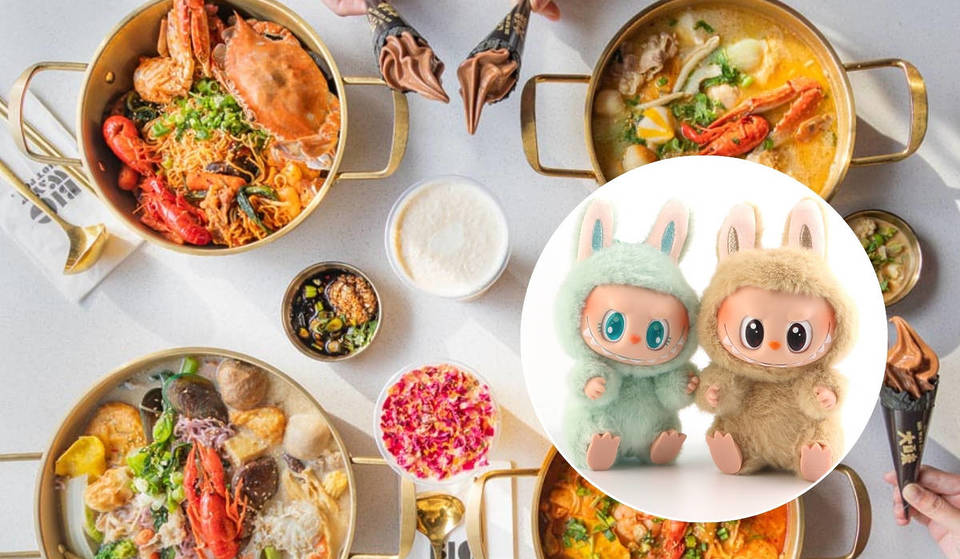 Este restaurante de olla caliente regala Labubus durante 30 días para celebrar su inauguración en Los Ángeles.