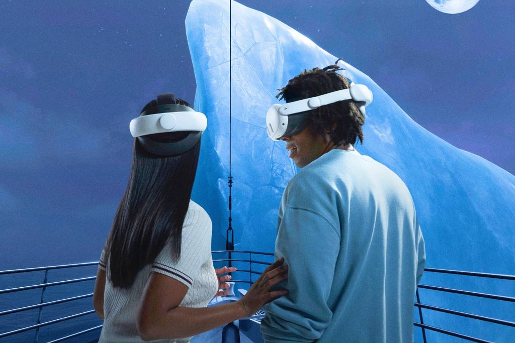Mockups of the virtual Titanic: A Voyage Through Time experience