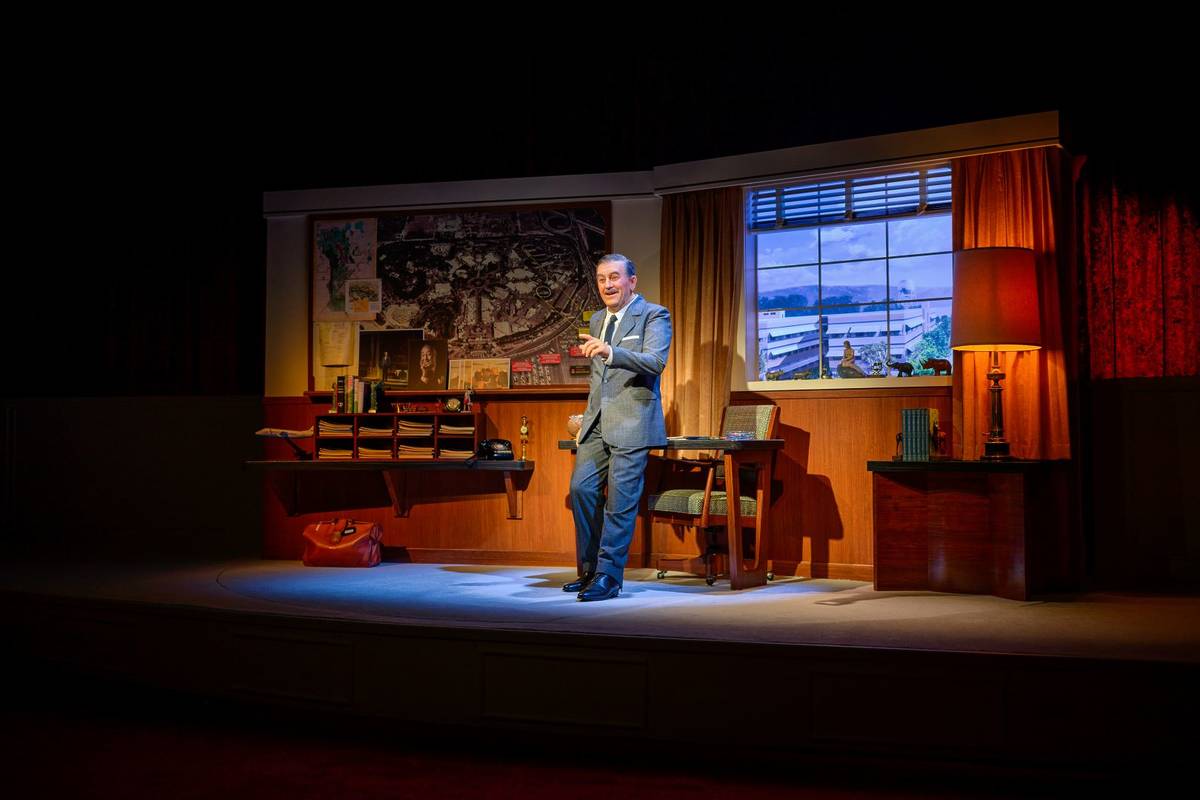 An animatronic Walt Disney at Disneyland