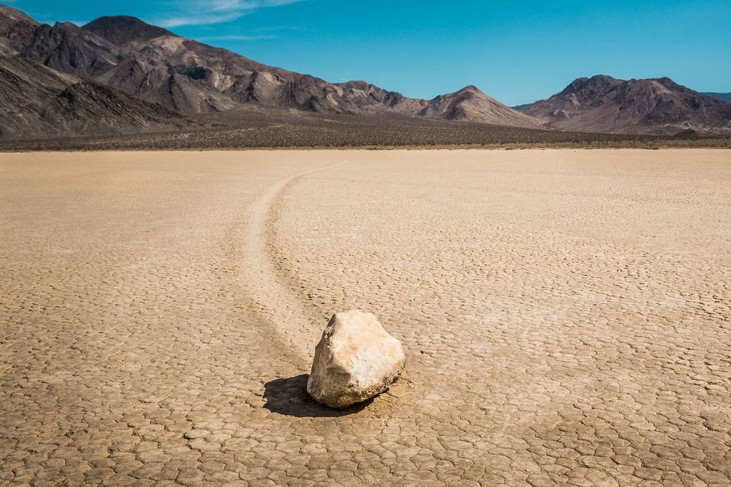 Death Valley moving rocks