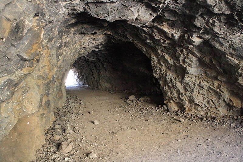 Bronson Caves tunnel