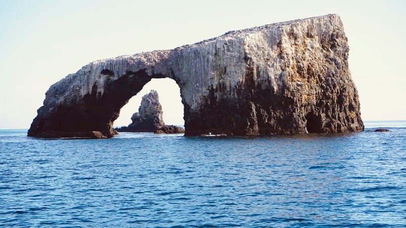 Arch rock in the Channel islands.