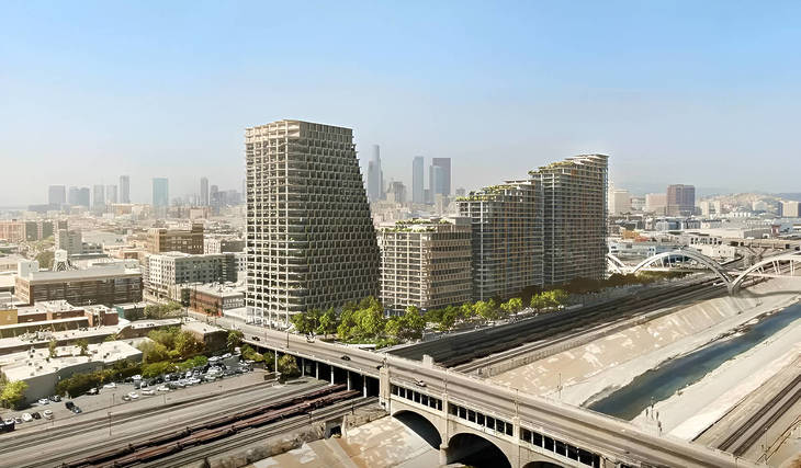 Es ist offiziell: L.A.&#8217;s Arts District bekommt vier himmelhohe Türme mit über 800 Wohnungen, Büros und einer Schule