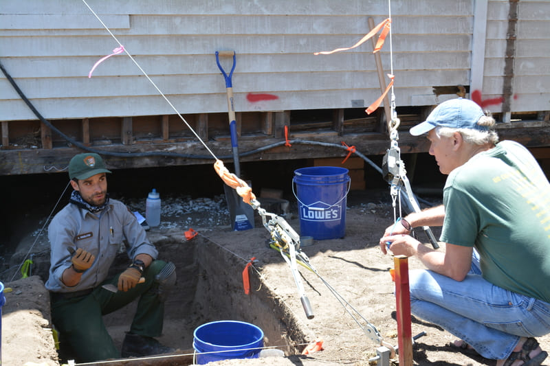 Archeologists discovered ancient artifacts while rehabilitating the Main Ranch House on Santa Rosa Island in 2017.