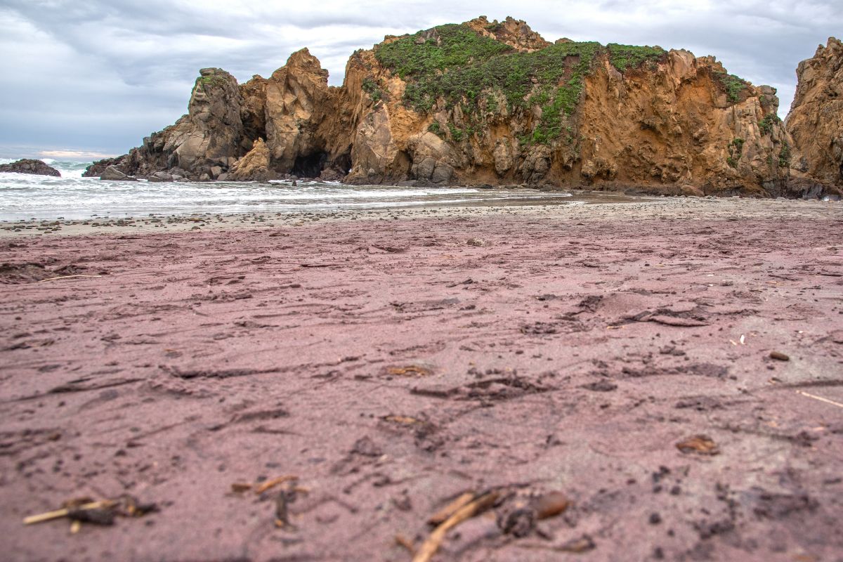 This California Beach Is One Of The Few In The World With Purple Sand — A Geological Wonder And A Traveler’s Heaven
