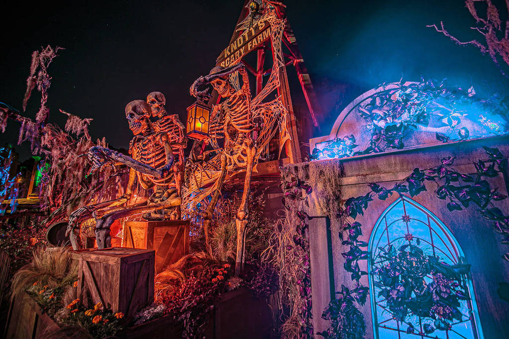 Spooky decorations at Knott's Scary Farm