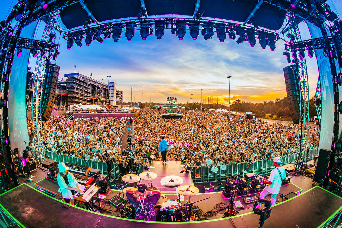 View from the stage at Breakaway Music Festival