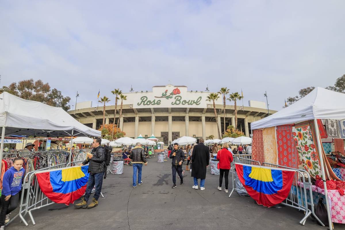 One of the world's largest flea markets brings together 20,000 visitors and 2,500 vendors every month in Pasadena
