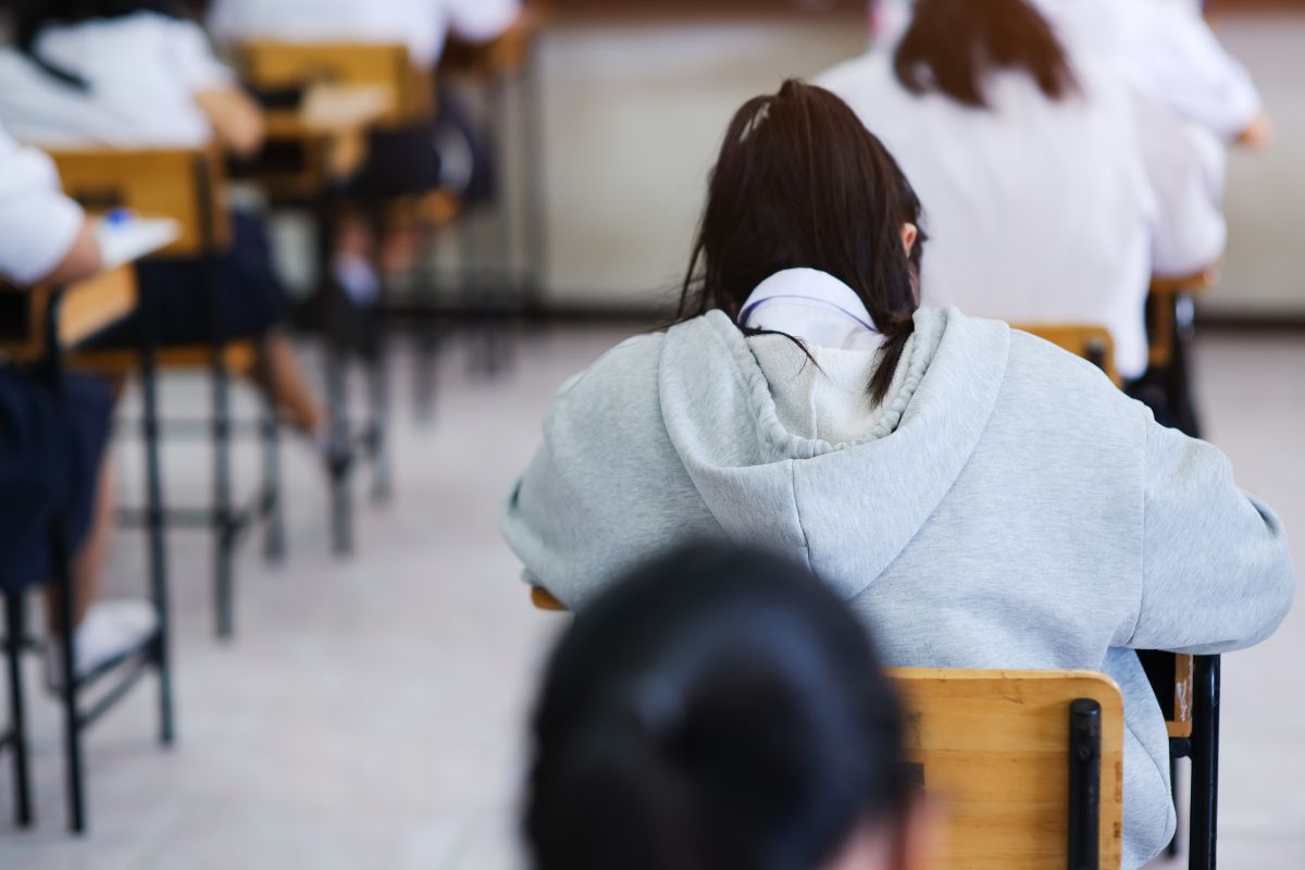 High school classroom