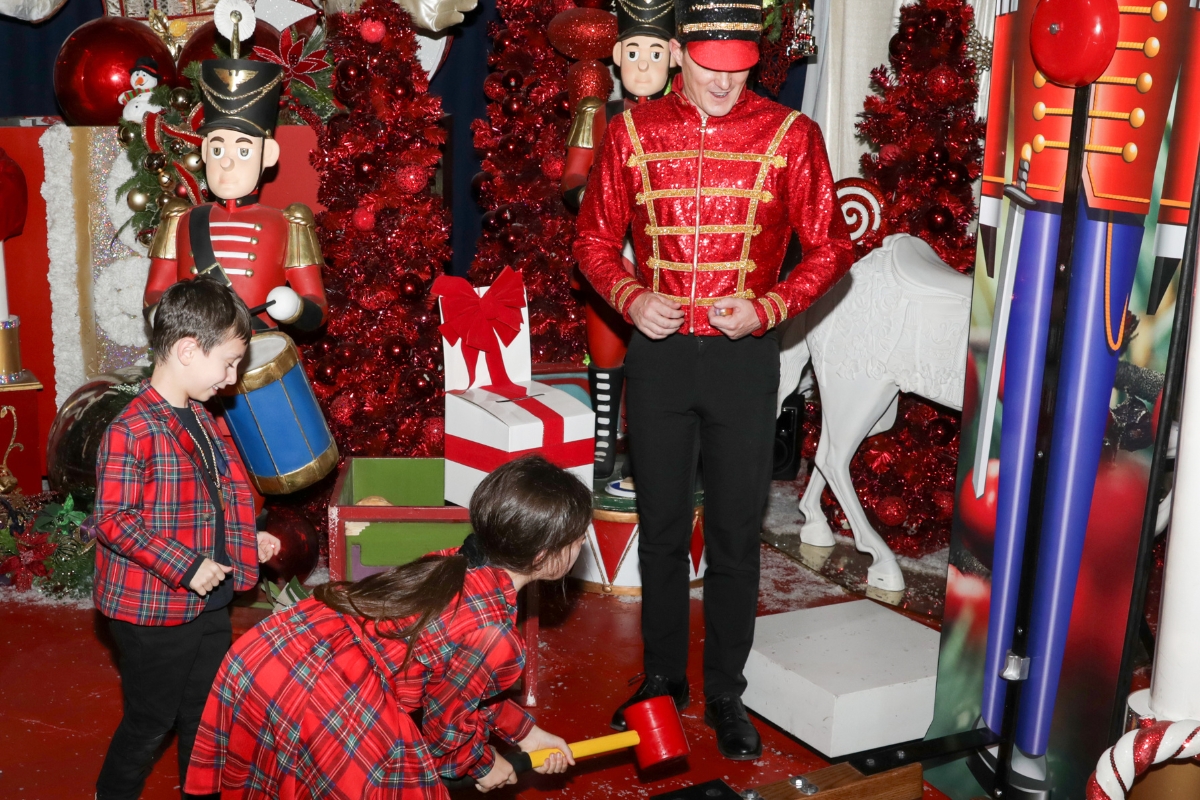 Kids explore Passport to Santa