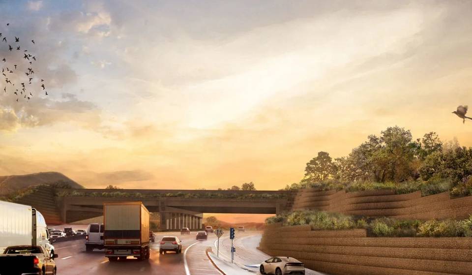 The World’s Largest Wildlife Crossing Begins Its Greening Stage With Thousands Of Native Plants Over The 101
