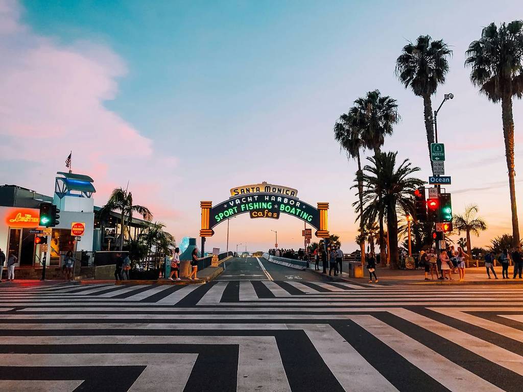Entrance to Santa Monica Pier