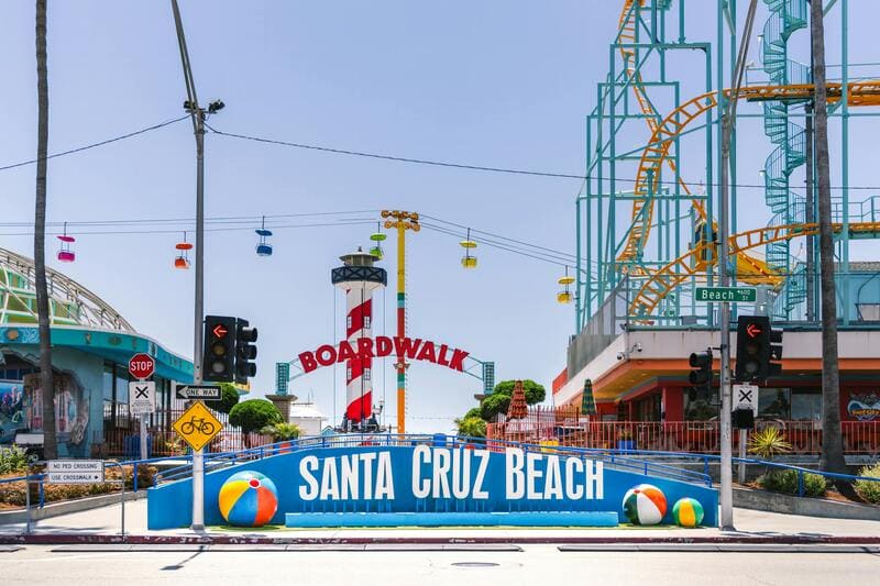 Santa Cruz Beach Boardwalk sign