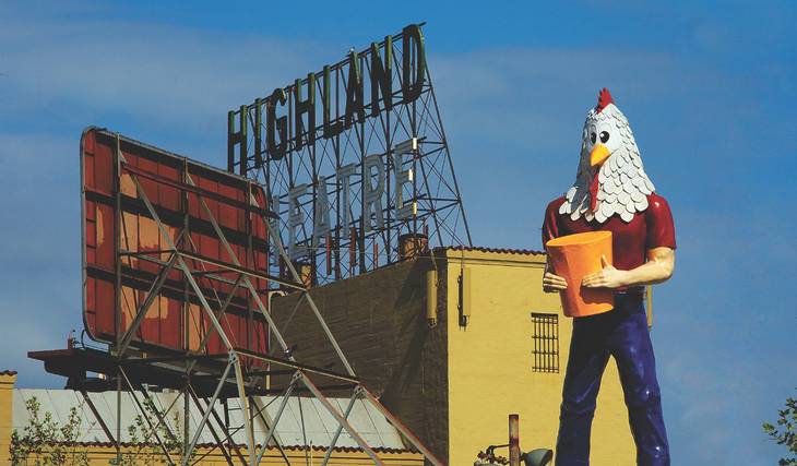 Los Angeles’ &#8216;Eiffel Tower&#8217; Is A 22-Foot Chicken-Man Sculpture — And It Even Has Its Own Movie
