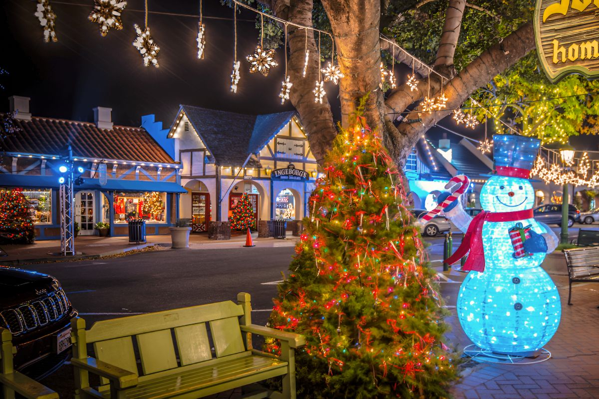 This Whimsical Town 2 Hours From L.A. Is California’s Top Spot For Christmas — Famous For Its European Charm