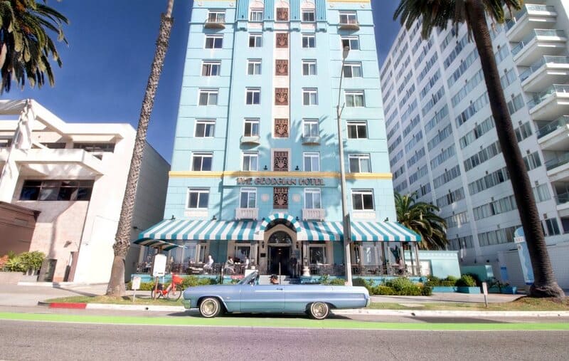 Lowrider in front of a building LA
