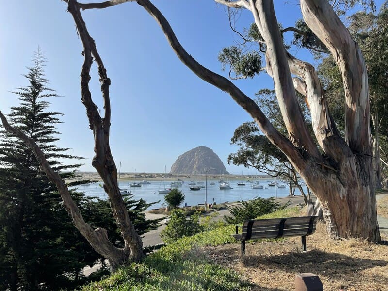 Morro Rock view from the shore.