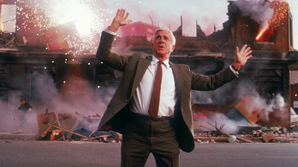 A still from The Naked Gun named the best comedy of all time
