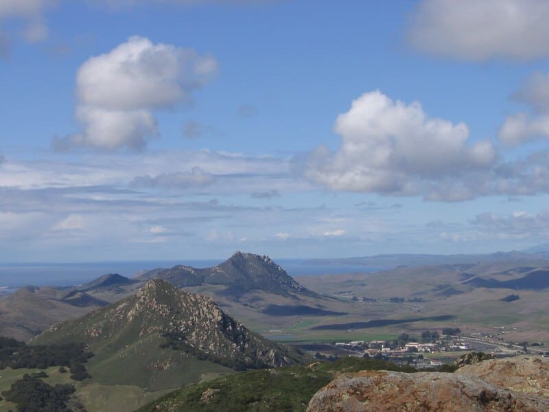 View of six of the Nine Sisters from Bishop Peak.