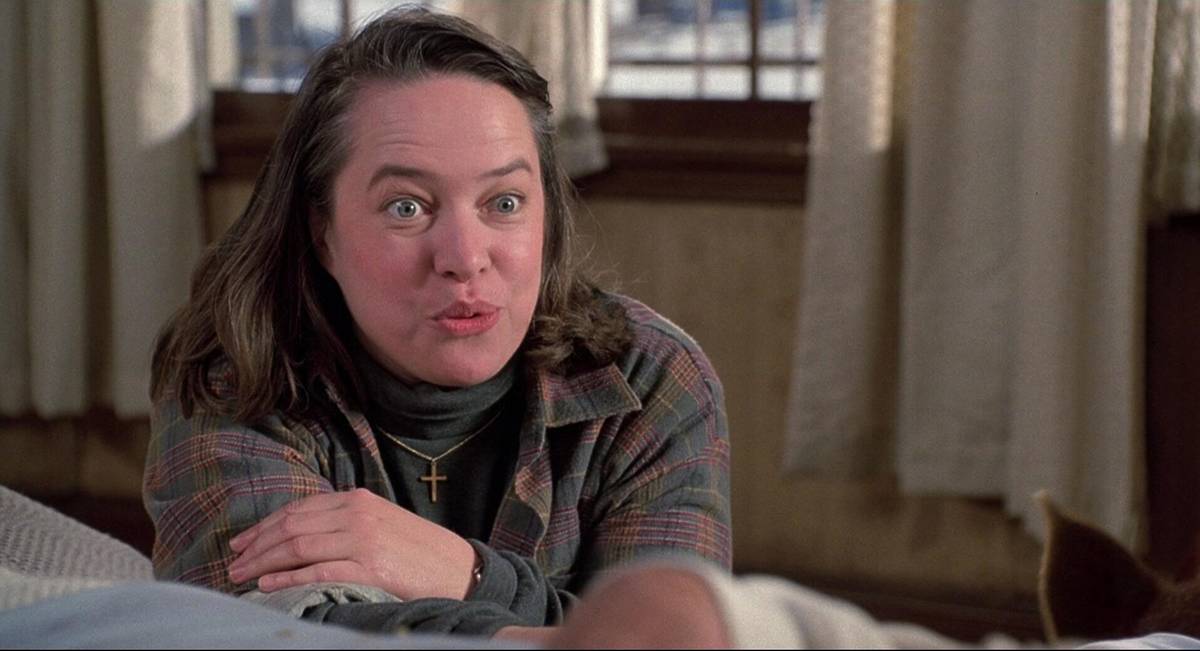 A still of Kathy Bates in 'Misery' one of the most acclaimed Rob Reiner films